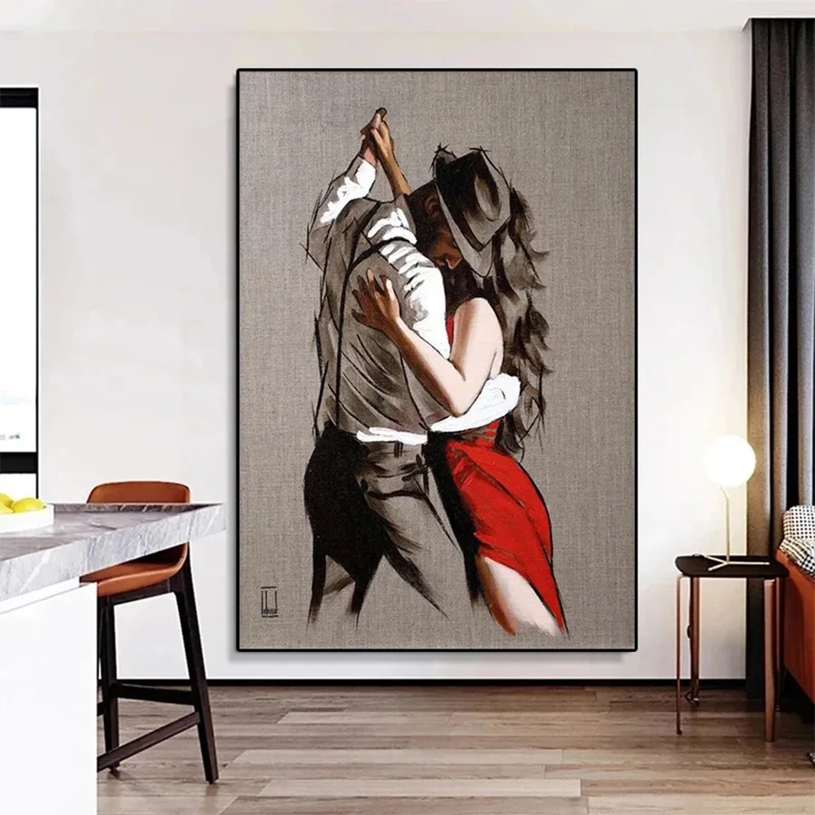 DIY Diamond Painting Modern Abstract Art Romantic Couple Dance Diamond Mosaic Full Drill Cross Stitch Handmade Hobby