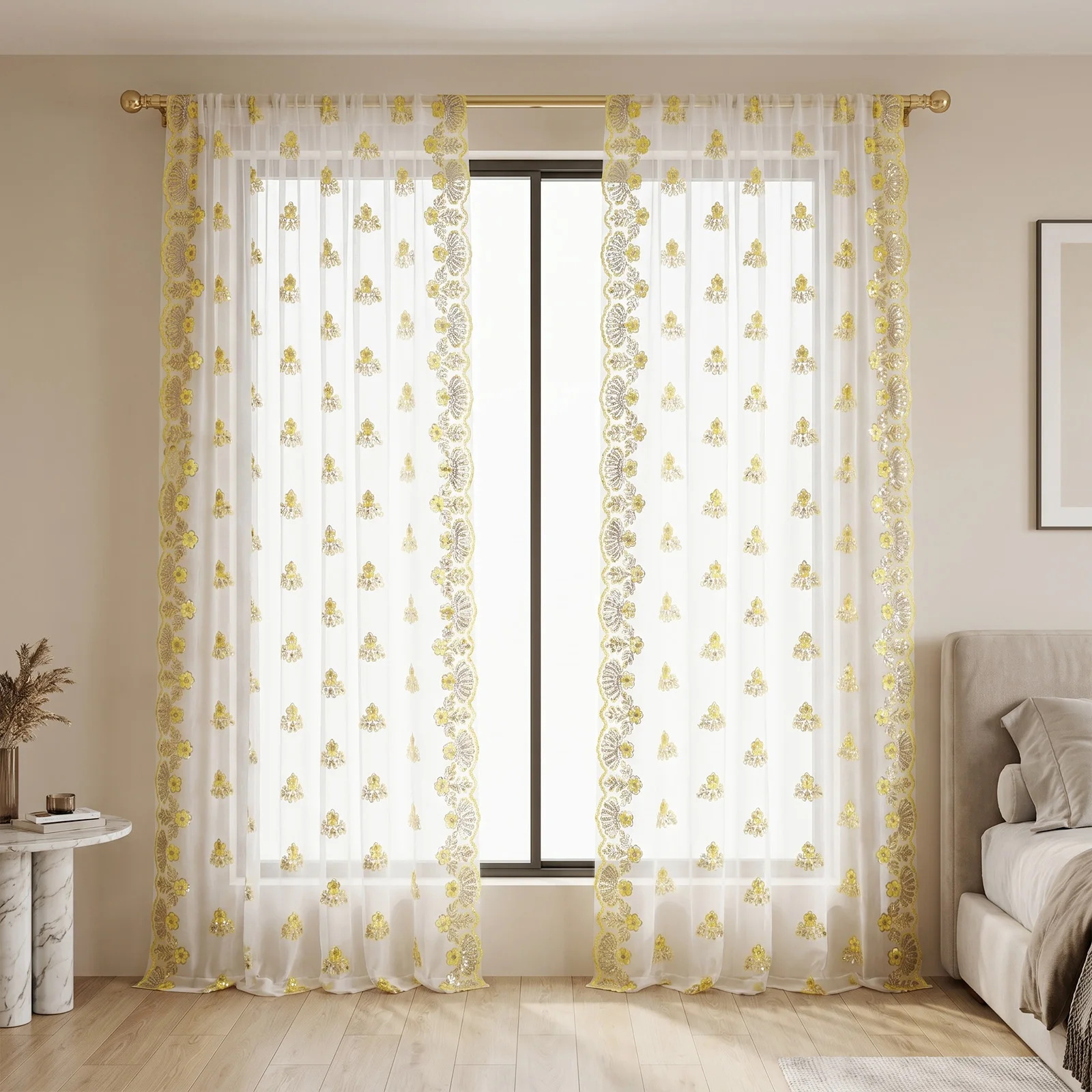 1 Piece, White Fresh Ins-Style - đánh giá và giá Sequin Fabric Panel