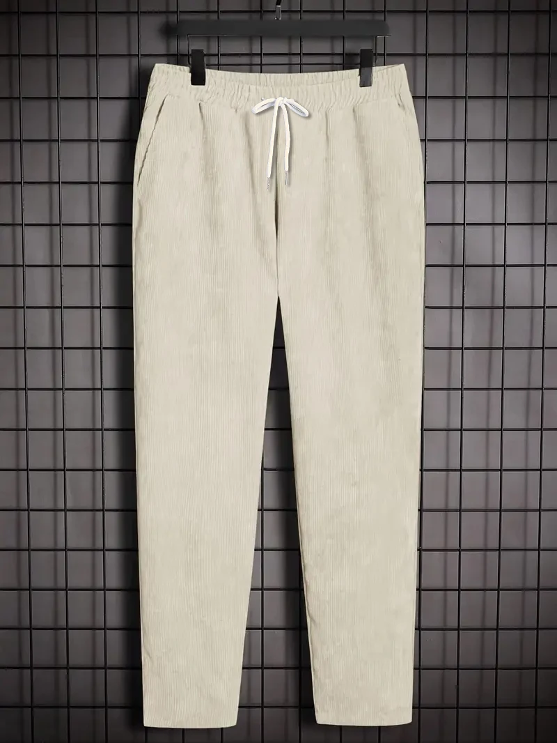 

Men's Fashion Casual Pants Spring Autumn Corduroy New Style Lower Body Wear Comfortable Fit Trousers for Men