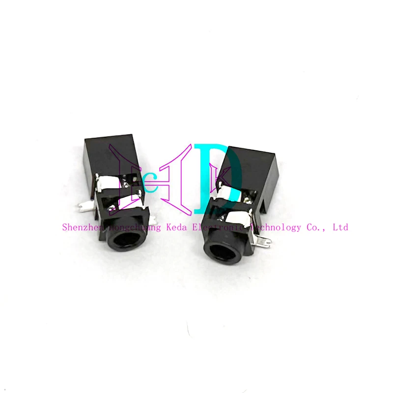 5PCS PJ-218 Power Interface 2.5 Headphones Jack 4-Leg Patch 2 Fixed Feet Ф 2.5mm Socket USB