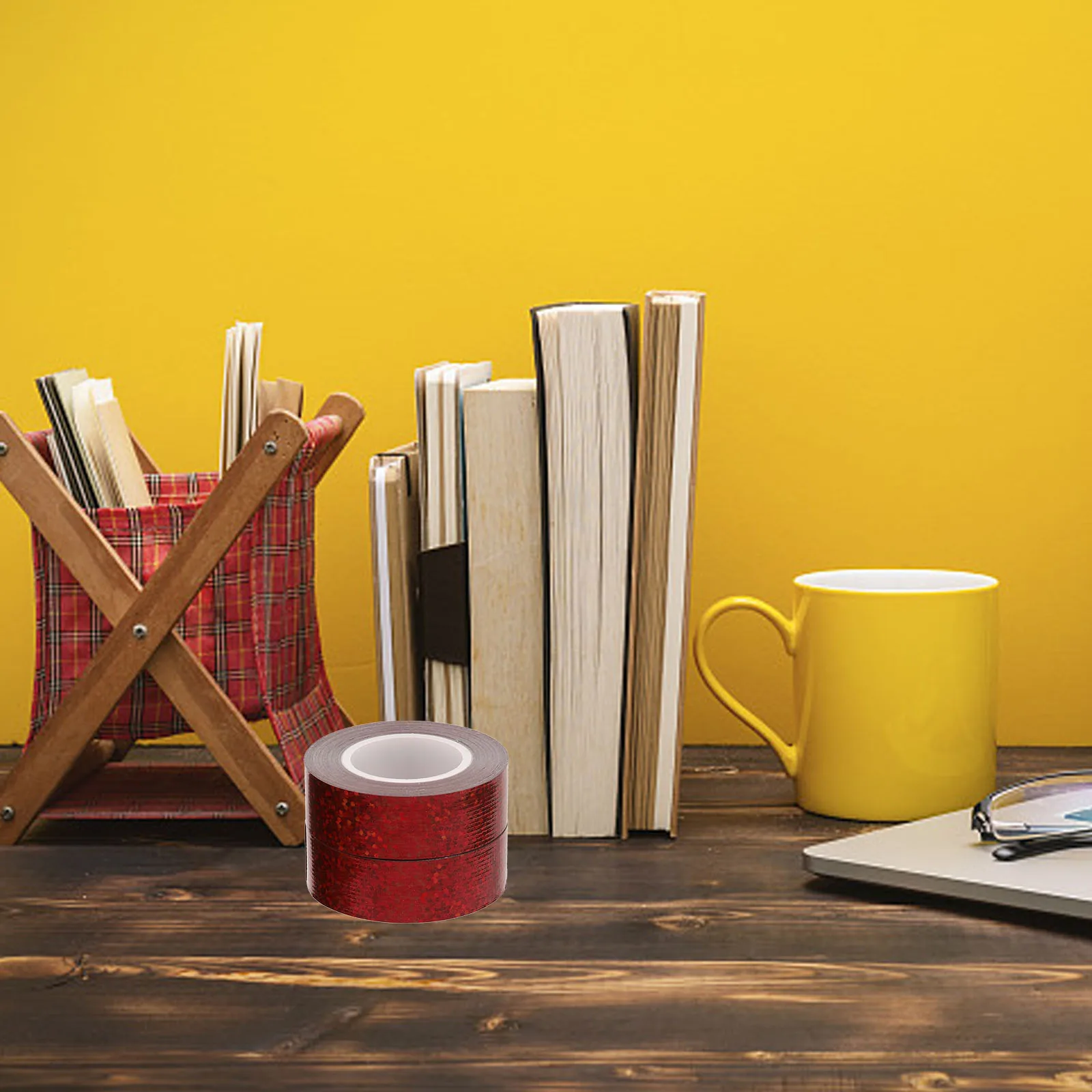 

2 Rolls Decorative Duct Tape Outdoor Glitter Effect Pipe Wrapping Iridescent Designs