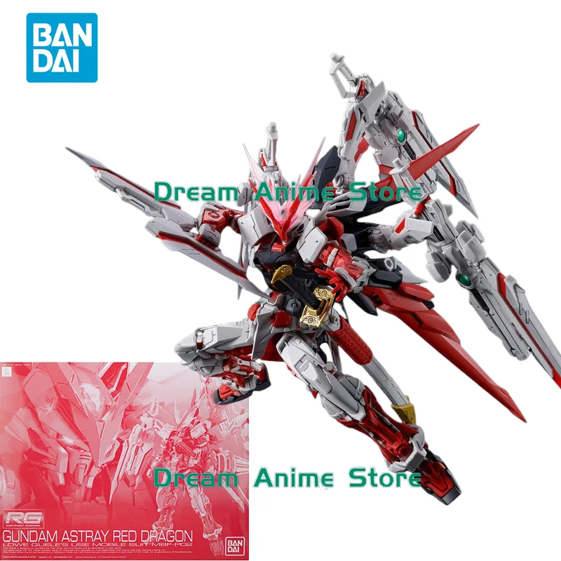 

Bandai Original GUNDAM RG 1/144 Anime GUNDAM ASTRAY RED DRAGON Action Figure Assembly Model Toys Collectible Gifts for Children