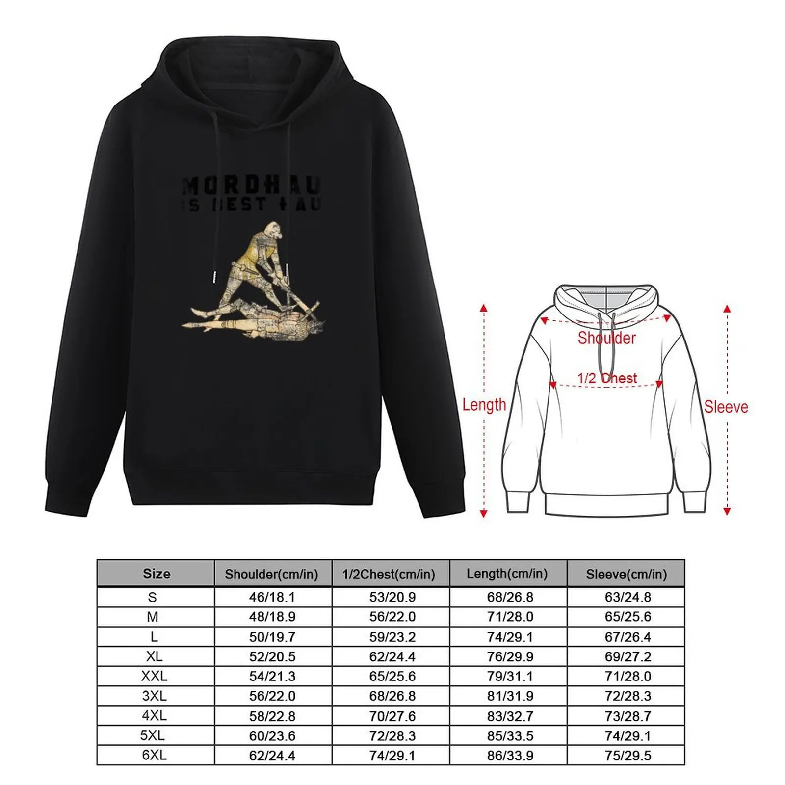 Mordhau is Best Hau Hoodie male clothes blouse mens designer clothes men's clothing pullover hoodies