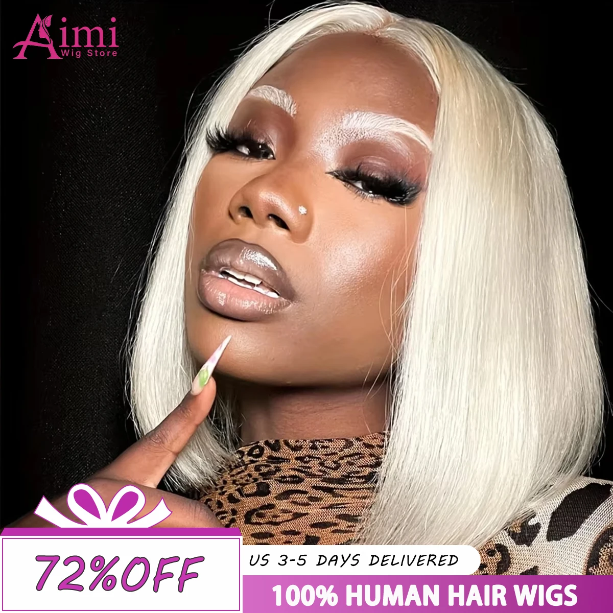 200 Densidad 613 Peluca rubia Bob Cabello humano 14 pulgadas Pelucas rectas de hueso corto Pelucas de encaje sin cola Pelucas de cabello humano virgen brasileño