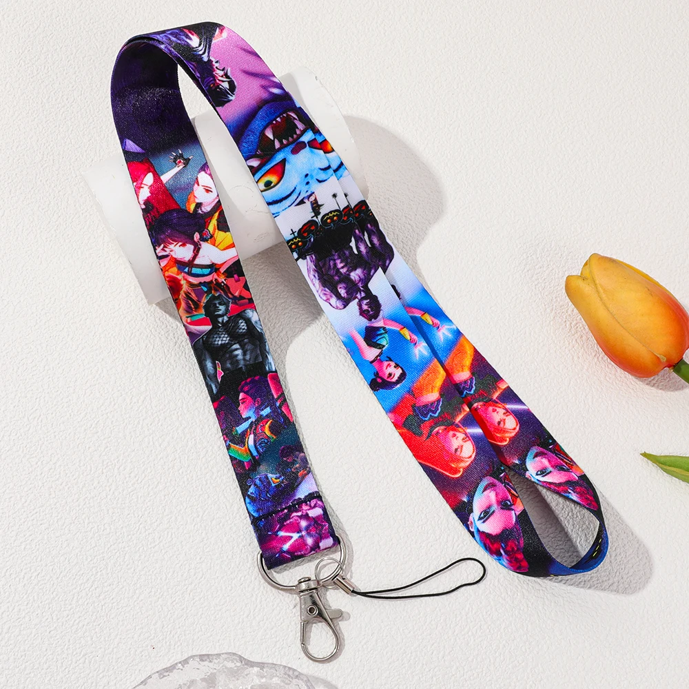 لطيف KPop شيطان الصيادين شخصيات كرتونية الحبل - حامل البطاقة طالب معلقة الرقبة شريط لتعليق الهاتف المحمول المفاتيح هدية للأصدقاء #4