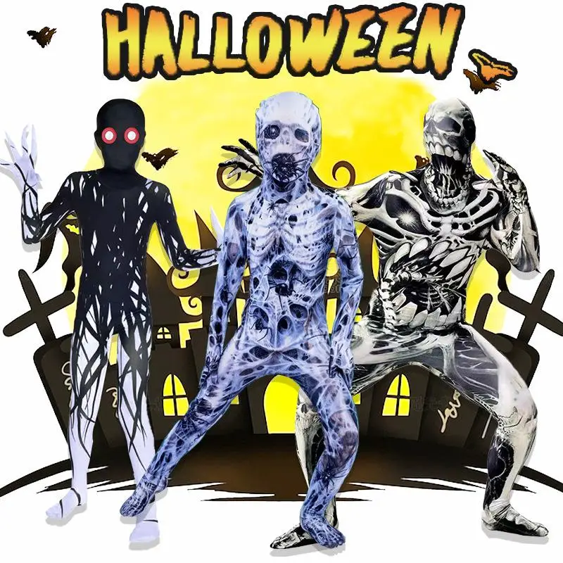 زي زومبي للأطفال لعيد الهالوين، ملابس أداء لمهرجان الأشباح، زي مصاص دماء للعروض المسرحية وحفلات الرعب