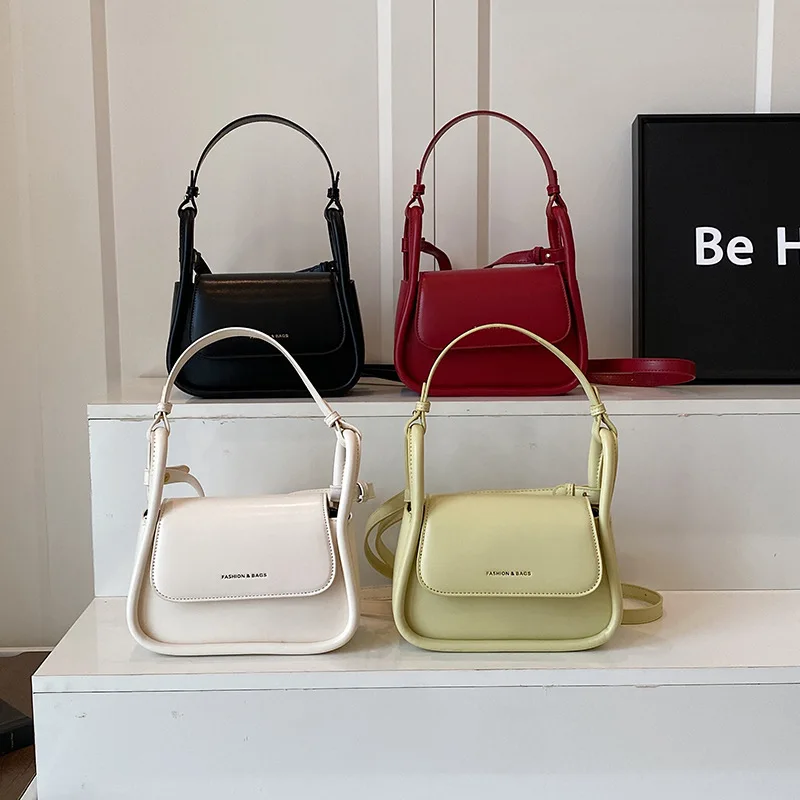 

‌2025 Korean Mini Bag‌ - Unique Wide Strap 2-Way Crossbody & Underarm Purse, Chic Shoulder Bag
