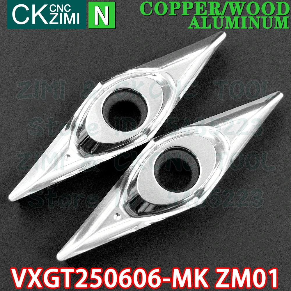 VXGT250606-MK ZM01 VXGT 250606 MK ZM01 Carbide aluminum wood Insert Turning inserts Tool CNC mechanical Metal lathe Cutting Tool