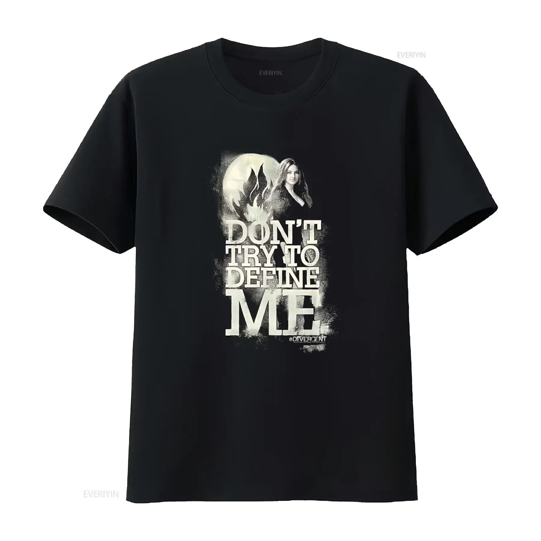 Divergent Movie T shirt Tris Don't Try To Define Me vintage Washed Stretched graphic Stylish Versatile Comfortable Casual homme