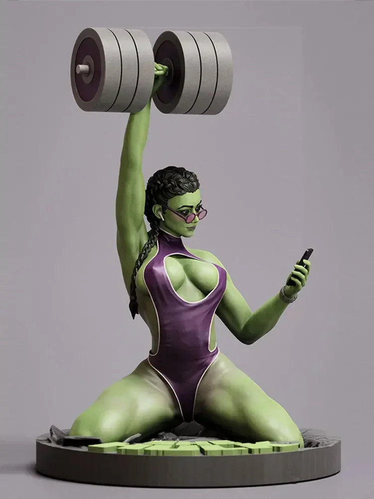 1/24  1/18  Resin Model Fitness Girl Figure Sculpture Unpainted No Color RW-1389 image 3