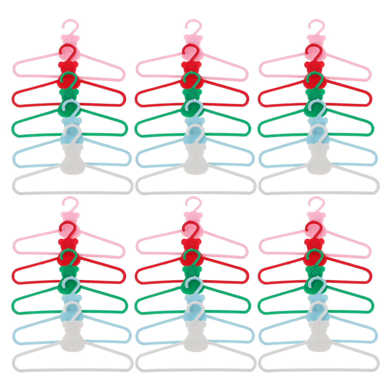 

100pcs Mini Hangers for Clothes Dollhouse Outfit Holder Organizer Miniature Clothing Rack Accessory Craft Decor Kids Baby