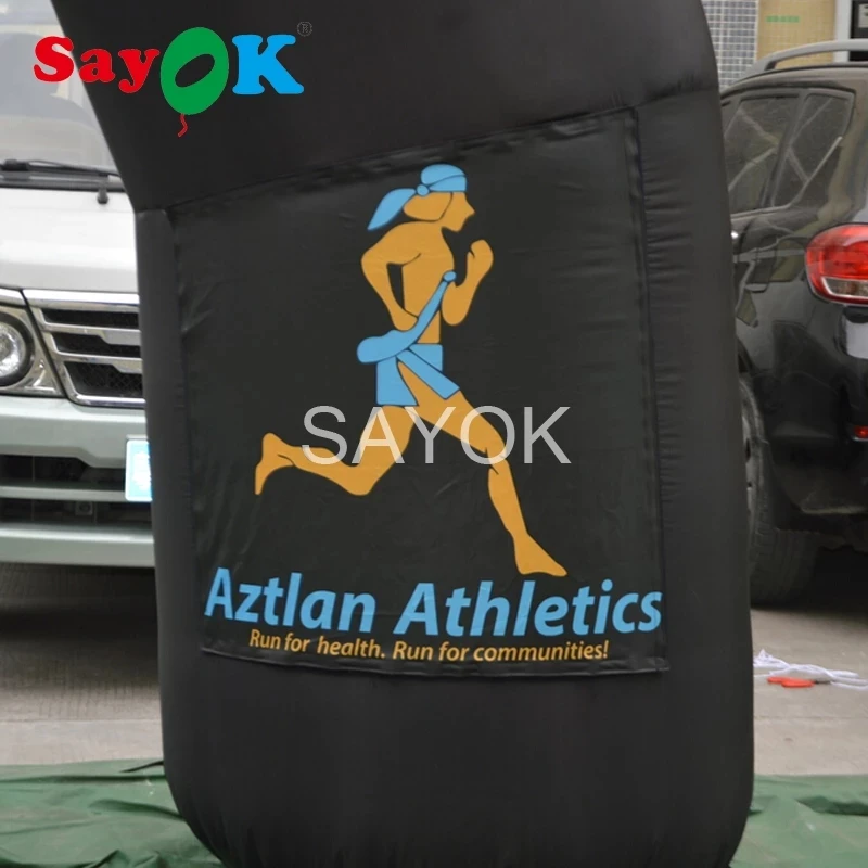 Sayok 9X5M Hoge Opblaasbare Boog Opblaasbare Boog Met Finish Banner Voor Activiteit Sport Promotie Tentoonstelling Decoratie