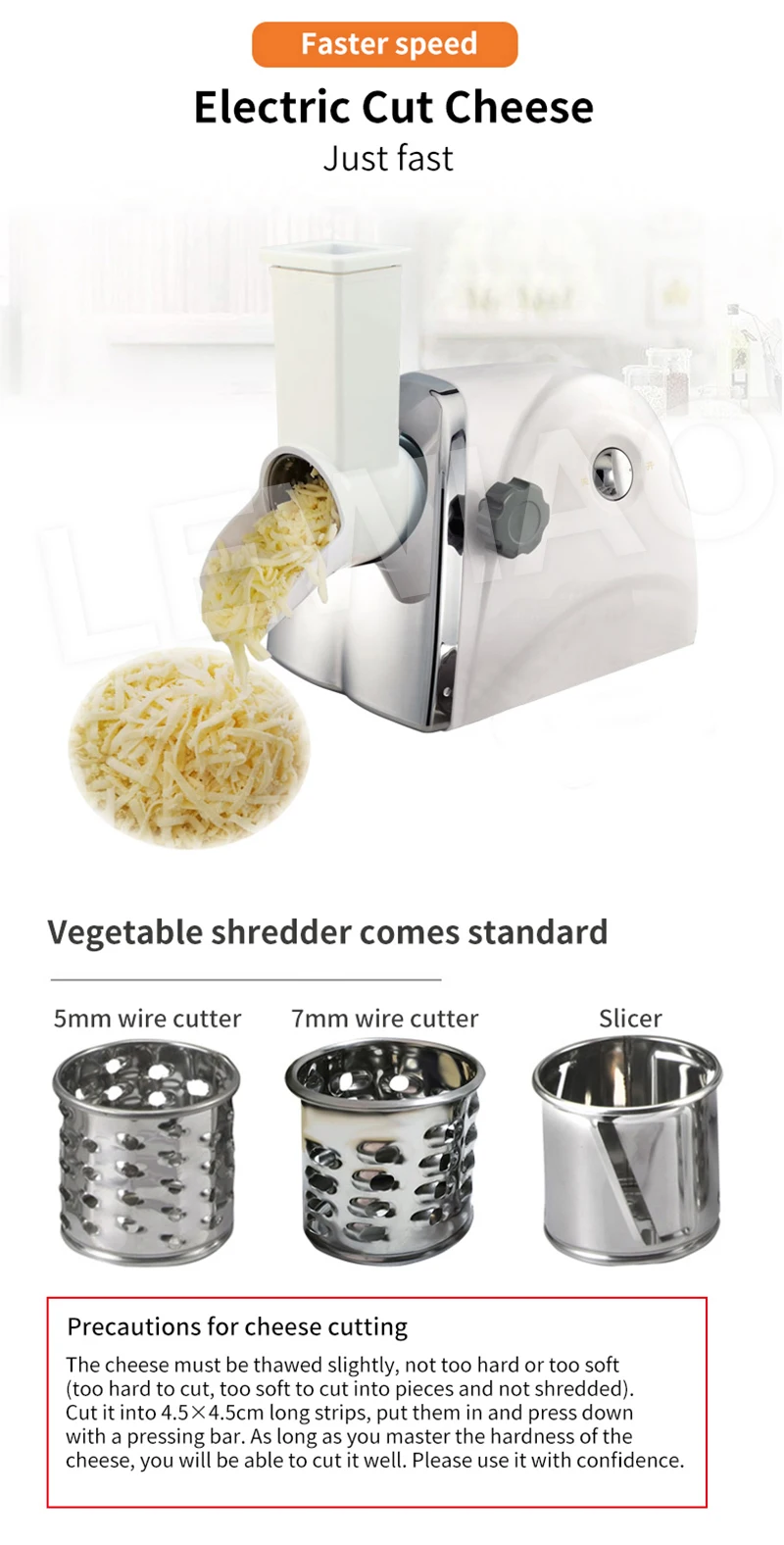 Cheese Slicer Vegetable Cutting Machine Household Cheeses Chopped Machine