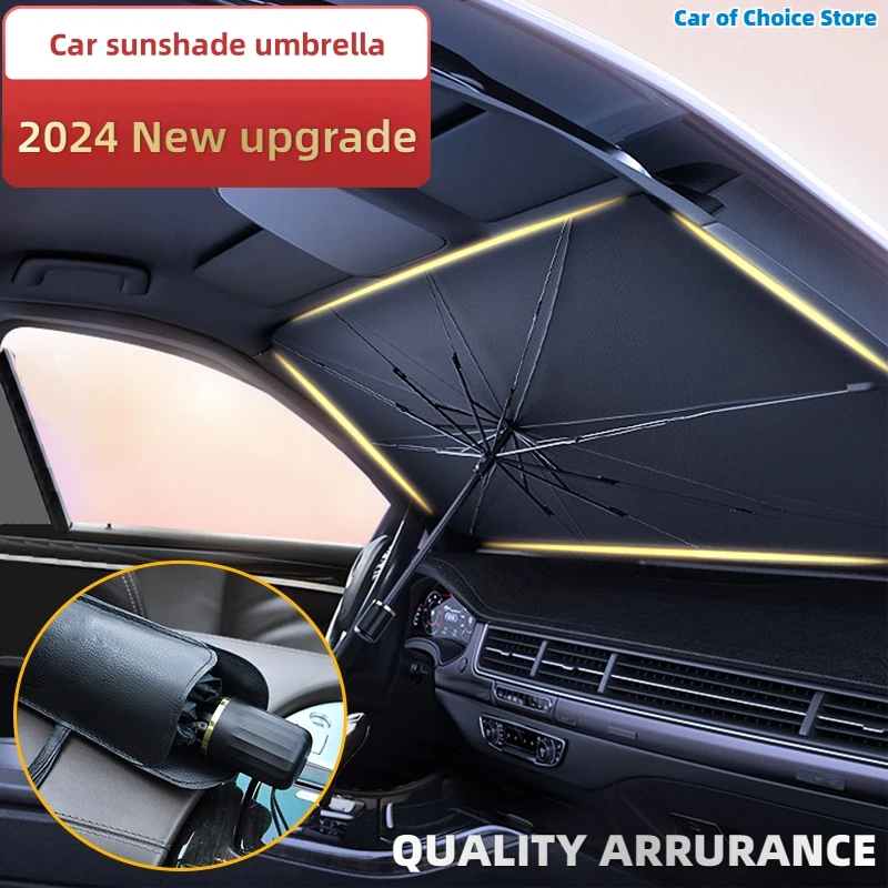 

2024 New Car Sun Shade Protector Parasol Auto Front Window Sunshade Covers Interior UV Ray Windshield Protection Car Accessories