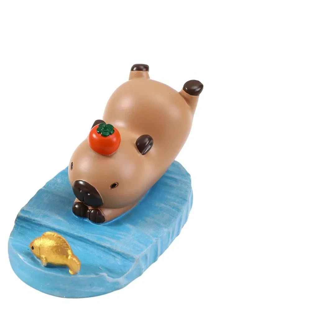

Figure Model Capybara Phone Holder Support Desk Decor Capybara Mobile Phone Stand Animal Cartoon Capybara Cell Phone Bracket