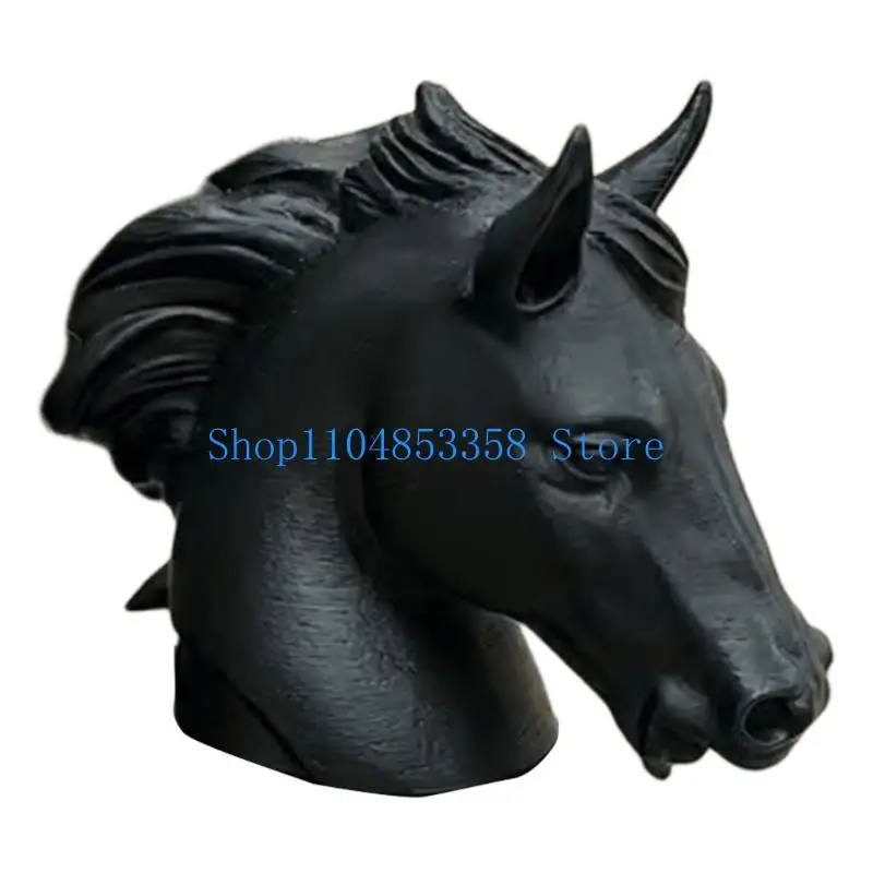 652F Trailer Hitch Cover Modern Horse Head Design Trailer Hitch Decoration Caps Weatherproof Protective Cover Easy Install