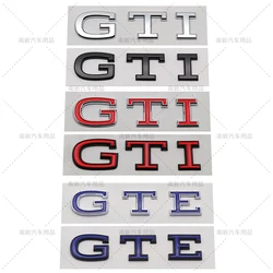ABS GTI GTE Badge Rear Trunk Decal Emblem Sticker Car Styling For Volkswagen Magotan GTE Golf GTI Golf 6 7 8 MK4 MK5 MK6 MK7 MK8