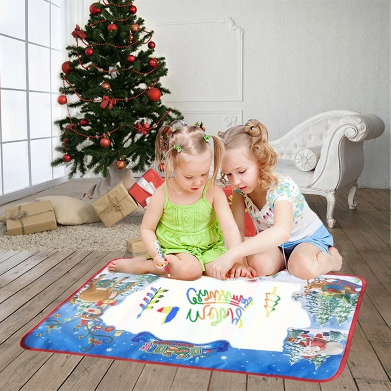 16FB Water Drawing Mat Learing Toy for Aged 3 Toddler, Kid Painting Writing Mat Water Painting Board Educational Toy