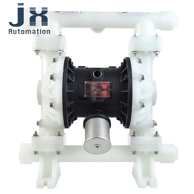 QBY3-32S QBY3-40S Pneumatic Double Diaphragm Pump PP Plastic Corrosion Resistant Air Powered Chemical Liquid Transfer Pump