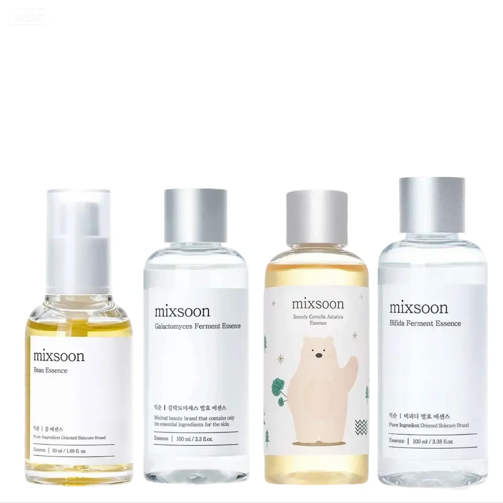 

Mixsoon Galactomyces Ferment Essence Bean Moisturizing Gentle exfoliation Fade Dark Spots Repair Skin Barrier Facial Glowing