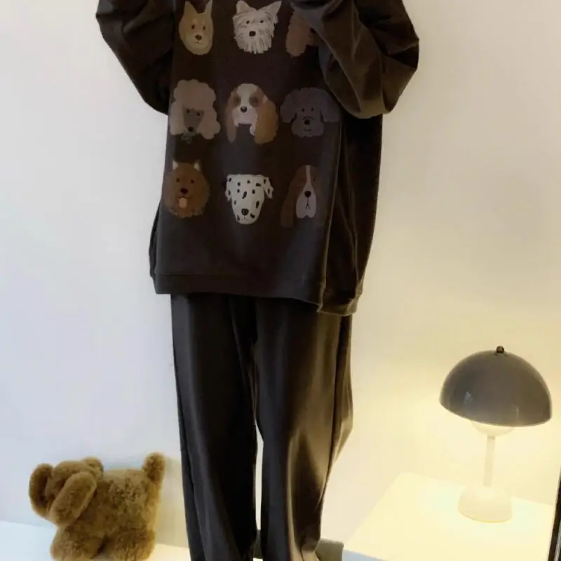 

Women's Clothing Pajamas Winter Thicken Keep Warm Leisure Comfortable Outdoors At Home Sleep Fashion Exquisite Suit Minimalist