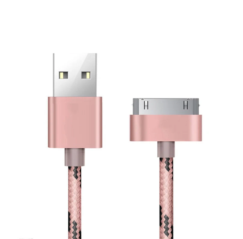 USB-кабель для зарядки, Usb-кабель для зарядки и передачи данных, 1 м, USB-кабель для зарядки, совместимый с iPhone 4, 4s и iPad 2, 3