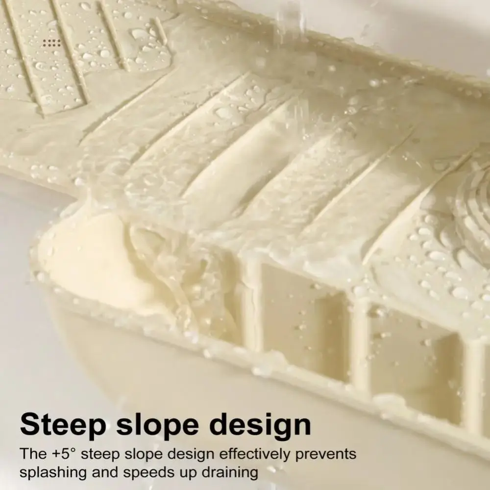 سريعة الجافة صنبور سبلاش الوسادة عدم الانزلاق طوي بالوعة استنزاف صينية توفير المساحة المنحدر تصميم المياه بالتنقيط الماسك استخدام الحمام #3