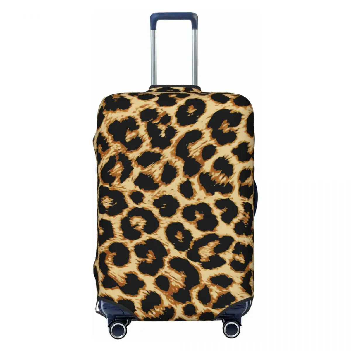 

Custom Leopard Print Luggage Cover Funny Animal Skin Cheetah Pattern Suitcase Protector Covers Suit For 18-32 inch