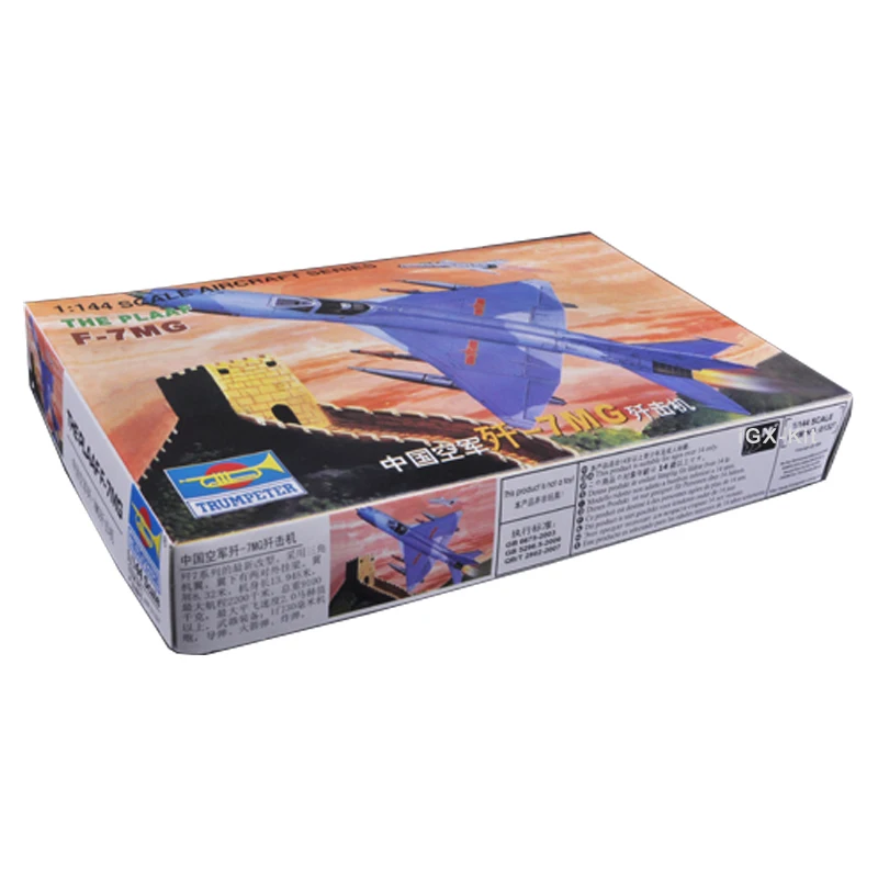 

Trumpeter масштаб 01327, 1/144, PLLAF J7 F-7MG Jet, боевой самолет, Подарочная игрушка, пластиковая сборка, набор для моделирования
