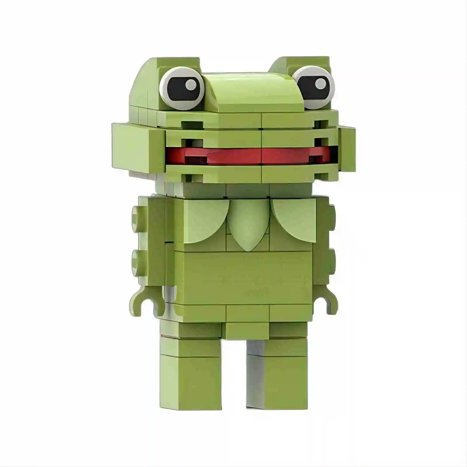 Moive Series Cartoon Frog Character Building Blocks MOC Puppet Doll Square Head Figures Assembly Model Puzzle Toy Birthday Gift