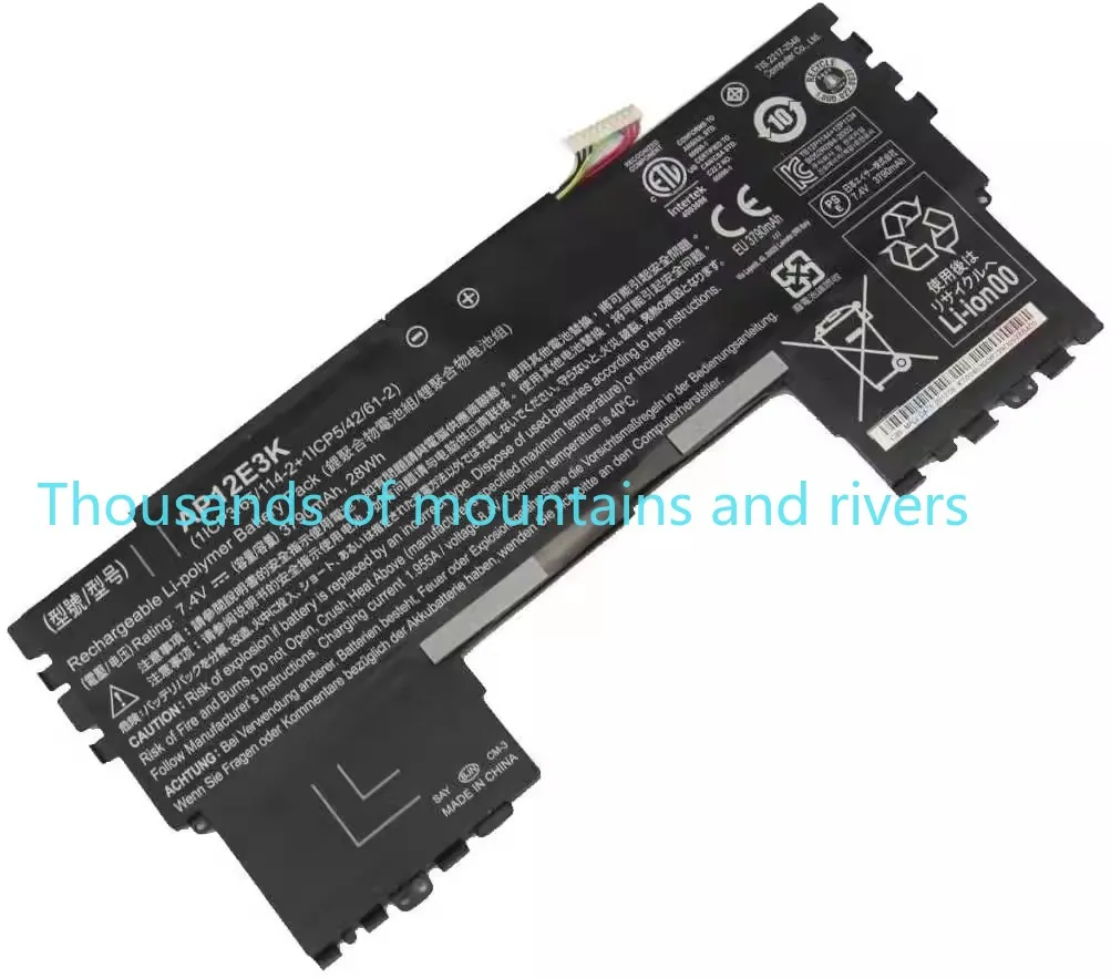 

AP12E3K AP12E3K Аккумулятор для ноутбука Acer Aspire S7 S7-191 Ultrabook 11 "1/CP3/65/114-2 1/CP5/42/61-2 7,4 В 3790 мАч/28WH