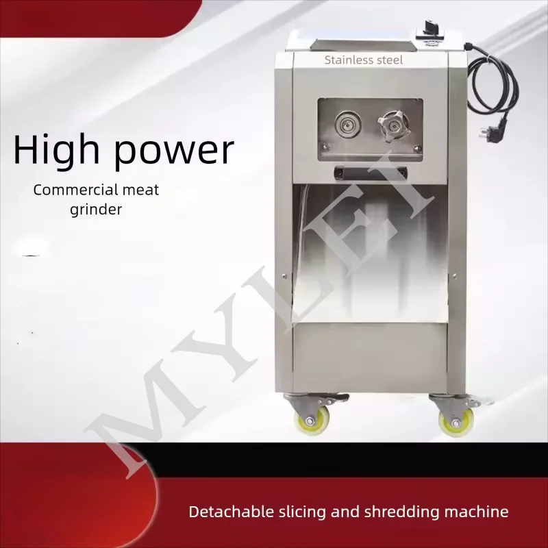 Electric Meat Slicer Commercial Vertical Meat Cutting Machine Automatic Vegetable Cutter Shredder Dicing Machine