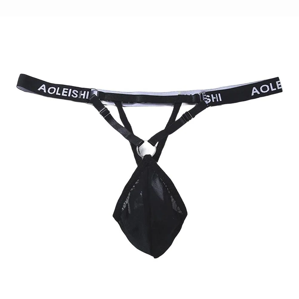 Men G-Strings Thong Sexy Low Waist Underpants Men Underwear Sissy Hot T-Back Penises Bag Thongs Erotic Hombre Male Sexy Panties