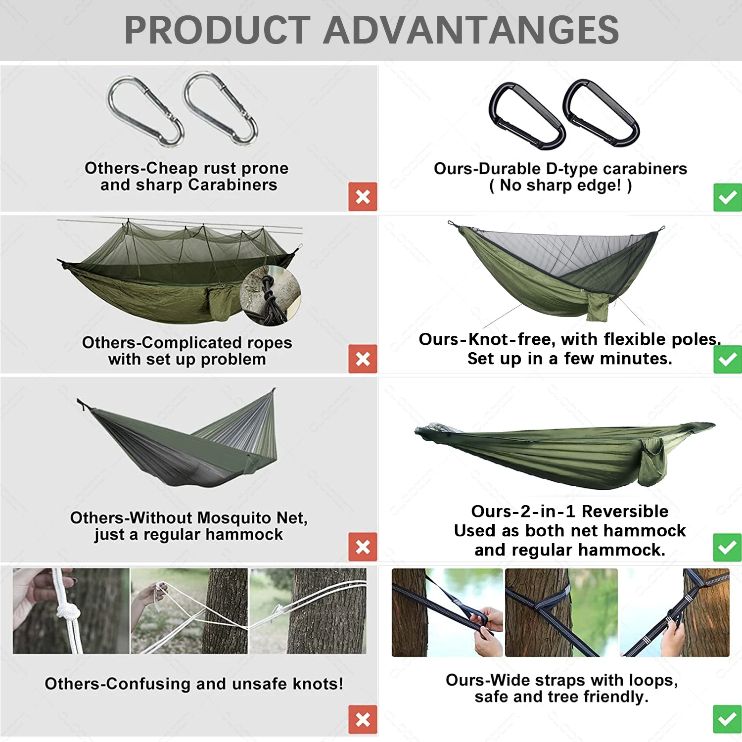 2 Person Camping With Mosquito Net Naturehike Ultralight Equipment Swing For Adults Outdoor Garden Furniture Hanging Hammock