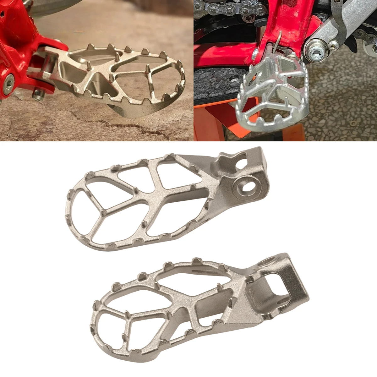 

New Motorcycle Footrest Foot Pegs Pedal Rest For KTM SX65 SX50 For HUSQVARNA TC65 TC50 For GASGAS E5 E3 MC MC65 MC50 2024-2026