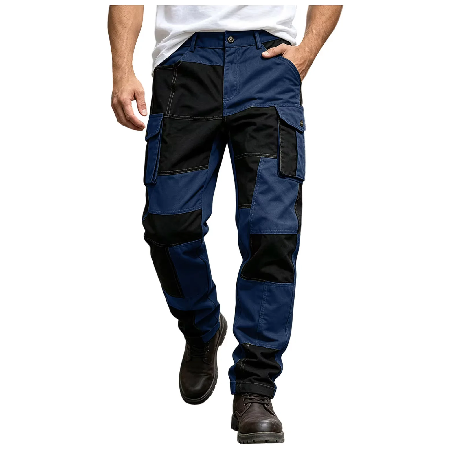 New Cotton Men Cargo Pants Kha - Men'S Fashion Trousers 评论和价格