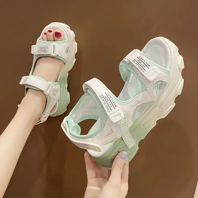 

Beach Platform Women's Sandals Chic and Elegant Anti Slip Hot Sandal High Quality Vintage on Offer 2025 Trending Ladies Shoes
