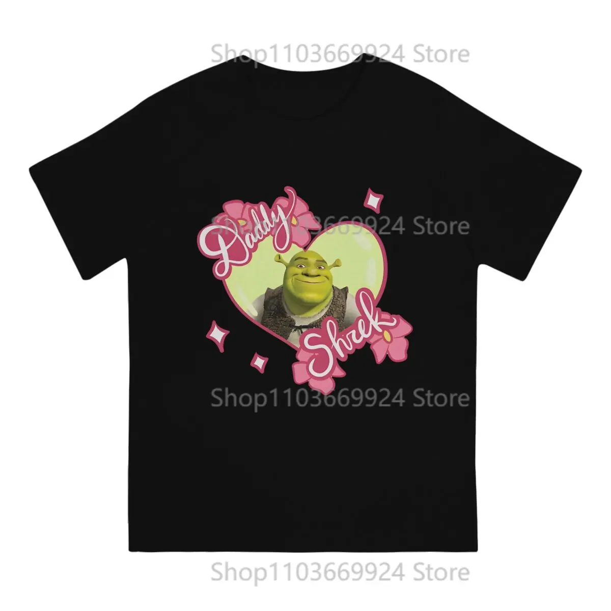 Father Shrek Cartoon Movie T Shirt Punk O-Neck TShirt Polyester Clothing