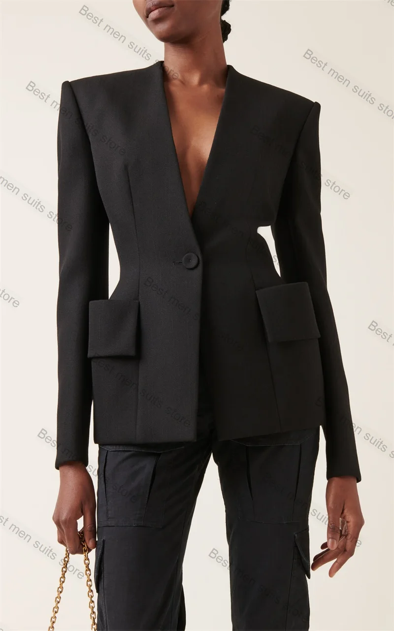 Cotton Women Suits 1 Piece Blazer Prom Dress Formal Office Lady Jacket Coat Wedding Tuxedo Custom Made