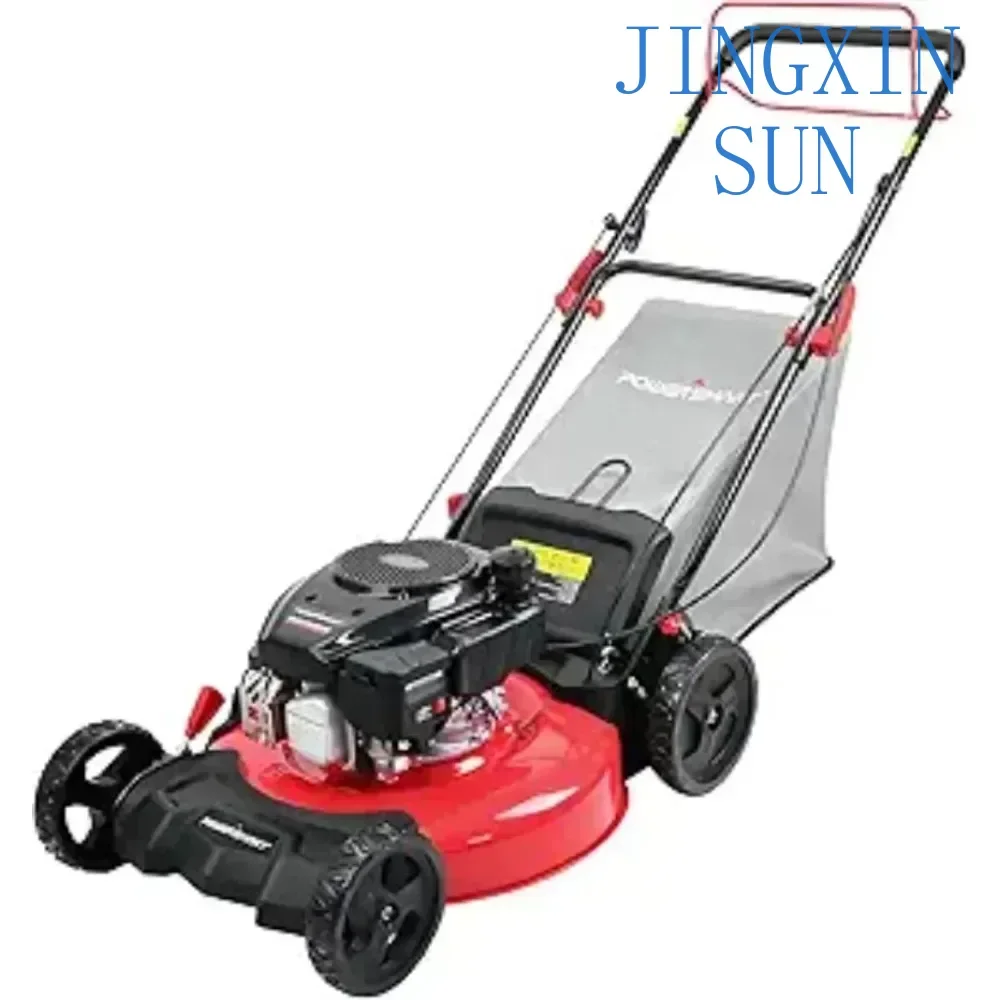 Adjustable Mowing Height 21-Inch 144cc OHV Engine RWD 3-in-1 Self Propelled Gas Lawn Mower with Bagging 2024 Version