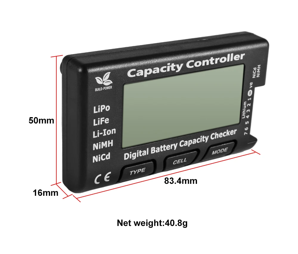 9IMOD RC CellMeter-7 Digital Battery Capacity Checker LiPo LiFe Li-ion NiMH Nicd