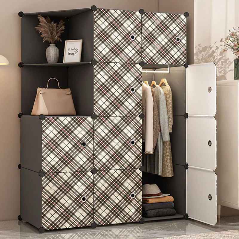 

Modern Partitions Wardrobe Cabinet Plastic Display Open Storage Organizer Wardrobe Bedroom Guarda Roupa Lounge Suite Furniture