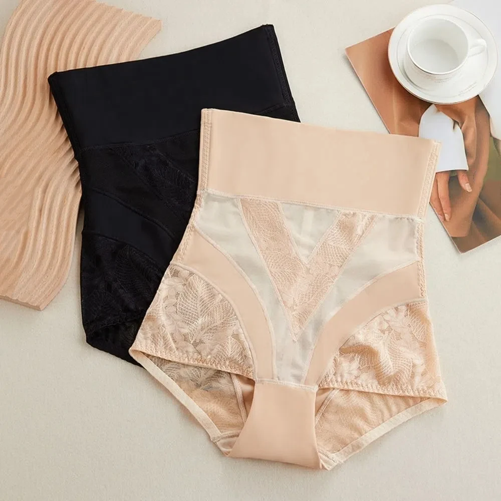 

High Waist Postpartum Body Shaper Panties Shapewear Lace Underpants Belly Contracting Cotton Crotch Tummy Control Underwear Lady