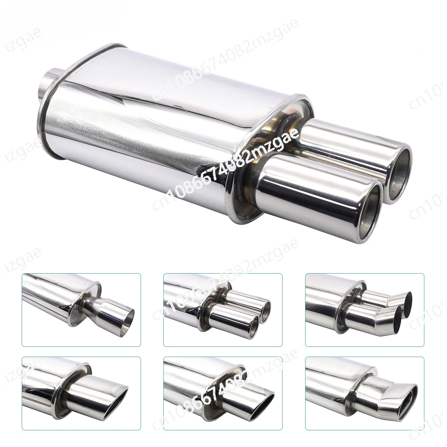 

Автомобильная выхлопная труба из нержавеющей стали, модифицированный хвостовой барабан, универсальный прямой ряд