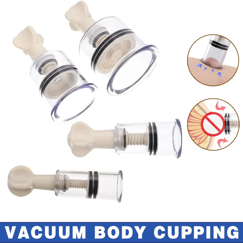 

1 пара баночных профессиональных медицинских китайских вакуумных банок для тела, присоска для сосков, перевернутый корректор сосков, женская присоска для груди