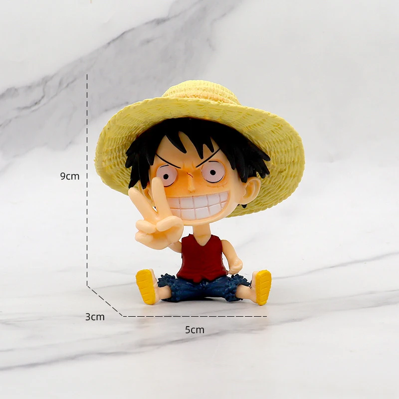 Anime Een Stuk Luffy Sabo Anime Actiefiguurmodel Geschenken Verzamelbare Beeldjes Voor Kinderen 8Cm 8 Stuks In Een Set