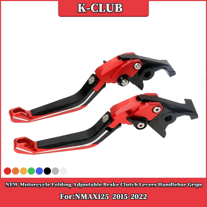 

NEW Motorcycle Folding Adjustable Brake Clutch Levers Handlebar Grips For YAMAHA NMAX125 2015-2022