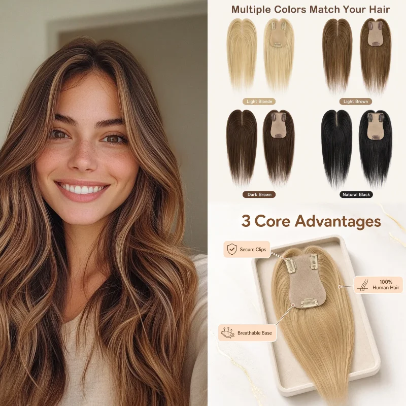 topper-con-clip-in-capelli-umani-al-100-7x11-cm-10-pollici-base-in-seta-2-613-per-la-riga-dei-capelli-che-si-restringe-e-per-un-look-trasformativo-all'ingrosso
