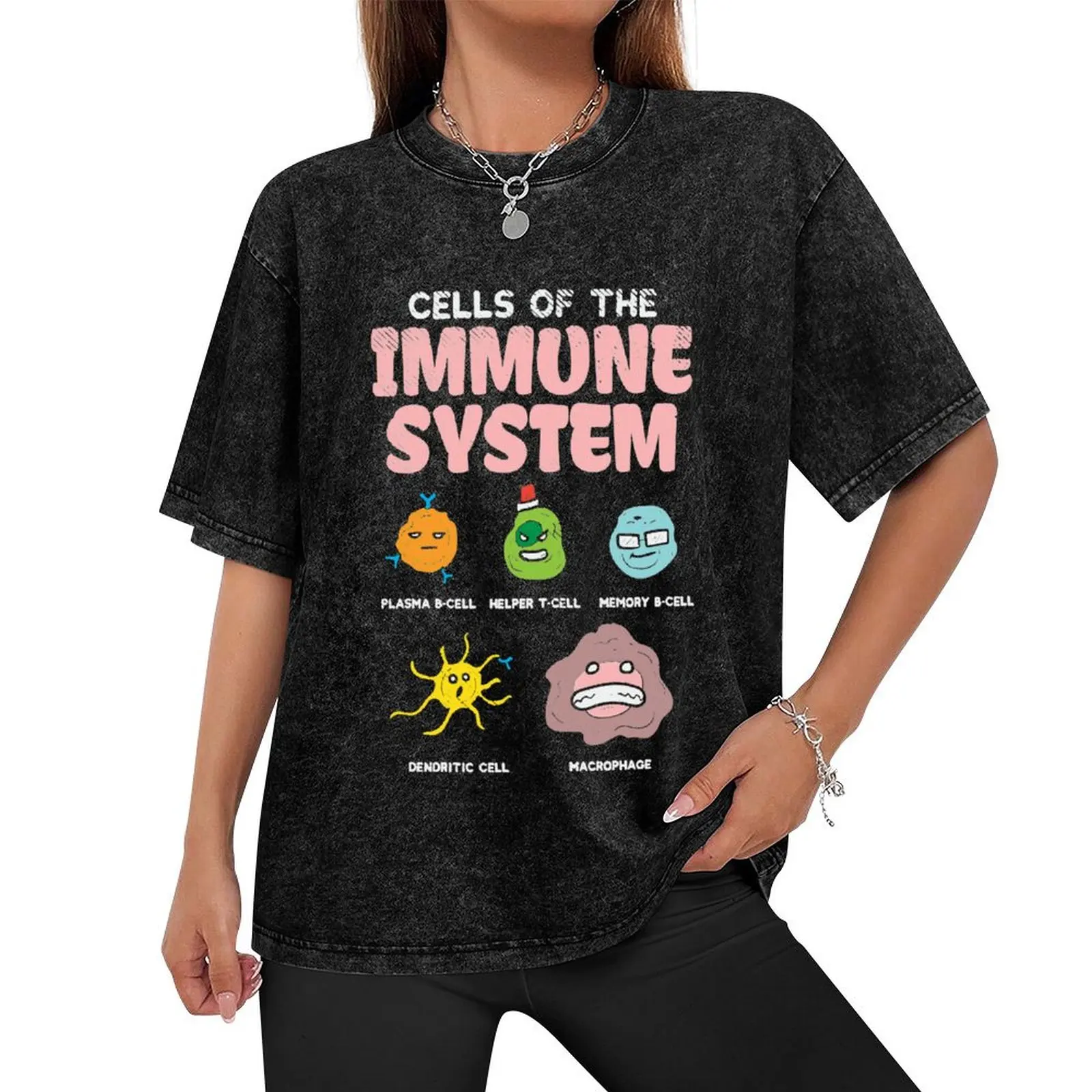 Cells Of The Immune System T-Shirt anime shirt Funny t-shirts man clothes black t-shirts for men