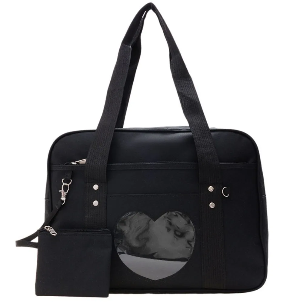 

Сумка-мешочек в форме сердца JK, униформа Itabag из бычьей ткани, японская сумка на плечо в консервативном стиле Y2k, кошелек на молнии в стиле аниме, сумка для мелких предметов